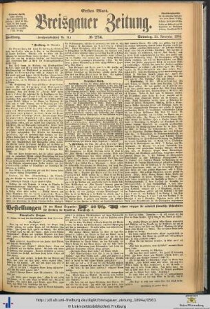 25.11.1894 (Erstes Blatt)