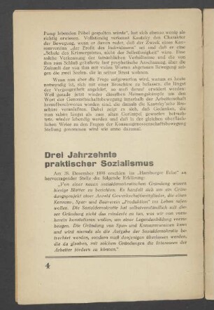 Drei Jahrzehnte praktischer Sozialismus