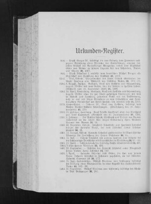 Urkunden-Register.