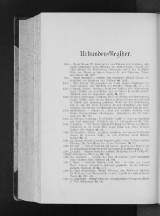 Urkunden-Register.