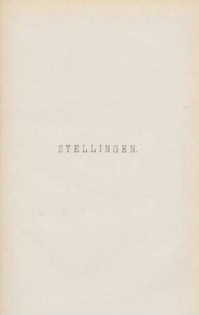 Stellingen
