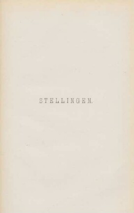 Stellingen