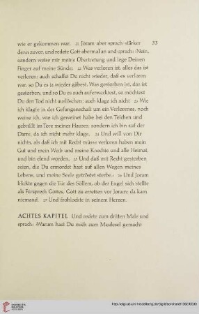Achtes Kapitel