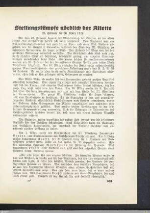 Stellungskämpfe nördlich der Ailette