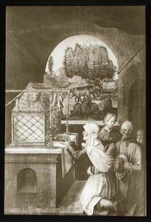 Kreuzkirche, sog. Dürer-Altar, linker Flügel, innen, oben