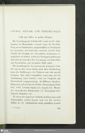 Chemie, Physik Und Edelmetalle