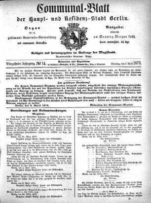 1873,14: No. 14, 6. April 1873
