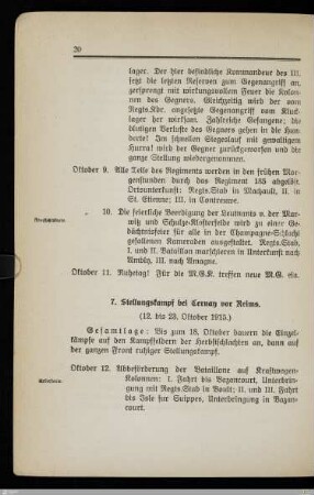 7. Stellungskampf bei Cernay vor Reims