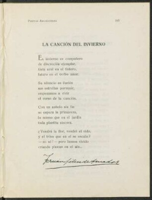 La canción del invierno