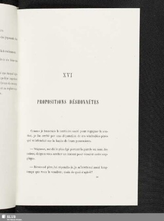 XVI Propositions Déshonnêtes