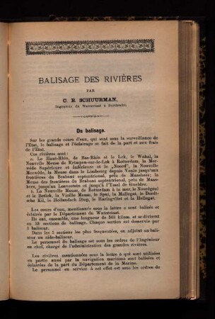 Balisage des rivières