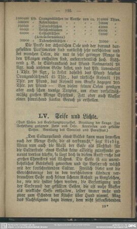 LV. Seife und Lichte