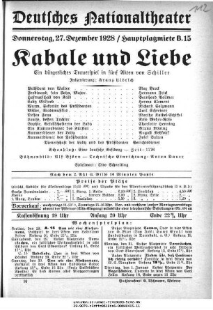 Kabale und Liebe