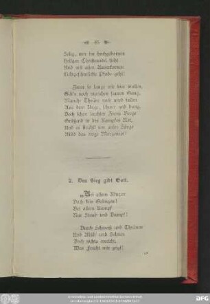 2. Den Sieg gibt Gott.