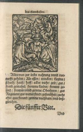 Die fünffte Bitt.
