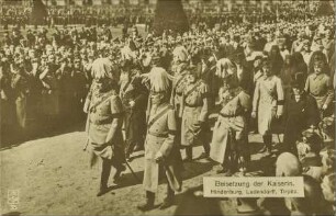 Beisetzung der Kaiserin - Hindenburg, Ludendorff, Tirpitz.