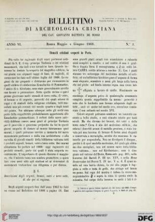 Nr. 3 (Maggio e Giugno 1868)