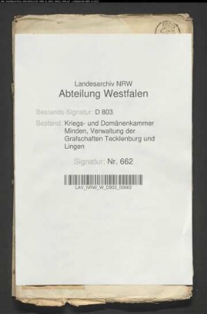 Die Goeken-Stätte, Kirchspiels Recke