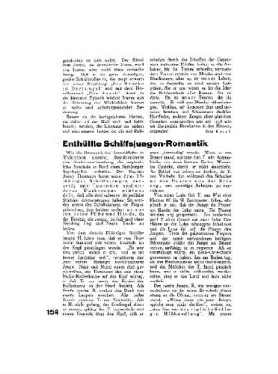 Enthüllte Schiffsjungen-Romantik
