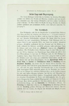 Seine Lage und Begrenzung