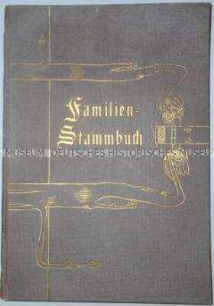 Familien-Stammbuch der Familie Hermann Kränzlein; Berlin, 19. Oktober 1917