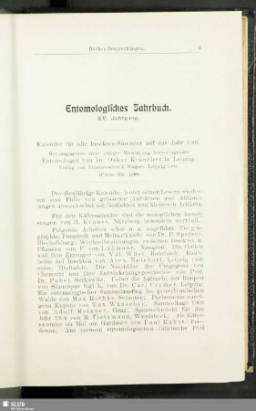 Entomologisches Jahrbuch
