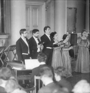 Konzert des Ensembles Madrigal Moskau im Rahmen der Veranstaltungsreihe "Dresdner Sommer" im Kuppelsaal von Schloß Pillnitz, 6. Juni 1970