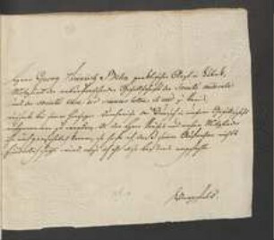 Brief von Arnold Bergfeld an Regensburgische Botanische Gesellschaft