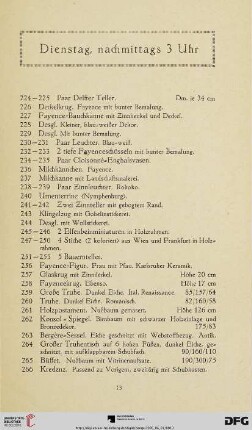 Dienstag, nachmittags 3 Uhr (Nr. 224 - 532)