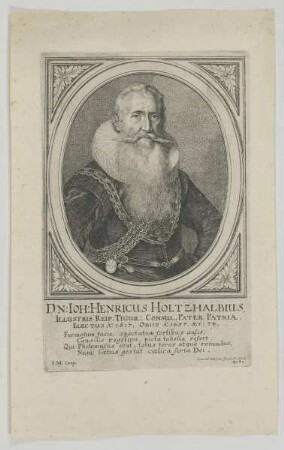 Bildnis des Ioh: Henricus Holtzhalbius