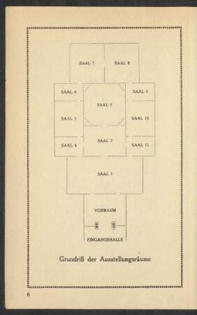 Grundriss der Ausstellungsräume