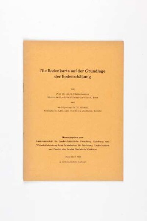 Die Bodenkarte auf der Grundlage der Bodenschätzung