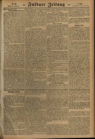 Zweite Ausgabe vom Samstag, den 05. Juni 1915.