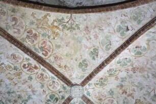 Gewölbebilder mit Drolerien, Ranken- und Laubwerk — Löwen, Ranken- und Laubwerk — Westliche Gewölbekappe