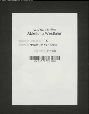 Protokollauszug aus dem Prozeß Heinrich Albers zu Nuttlar ./. v. Lüninck zu Ostwig.