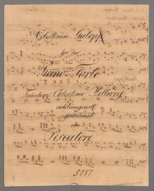 Cölestinen-Galop, Klavier. - BSB Mus.Schott.Ha 5097-2