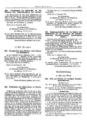 Erziehungsbeihilfen für die Schüler und Schülerinnen der der Abteilung für landwirtschaftliches Ausbildungswesen unterstehenden Schulen : [Wissenschaft] ; [Für Preußen] ; [Amtliche Erlasse] ; [Amtlicher Teil]