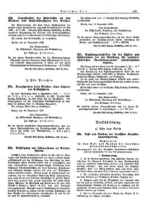 Erziehungsbeihilfen für die Schüler und Schülerinnen der der Abteilung für landwirtschaftliches Ausbildungswesen unterstehenden Schulen : [Wissenschaft] ; [Für Preußen] ; [Amtliche Erlasse] ; [Amtlicher Teil]