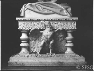 Berlin, Schloss Charlottenburg, Mausoleum, Sarkophag, Detail.