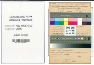 Entnazifizierung Adele Laue , geb. 03.01.1900 ()