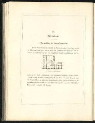 IX. Militärbauten.