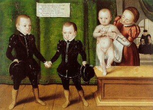 Die drei Söhne Johann Friedrichs II. von Sachsen-Gotha, des Mittleren (Johann Casimir, Johann Ernst und Friedrich Heinrich)