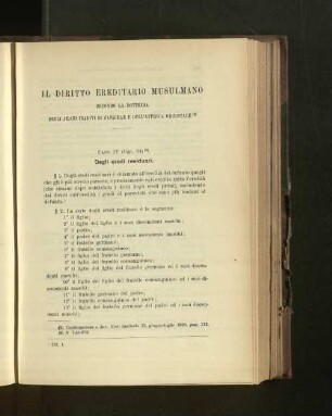Il diritto ereditario Musulmano