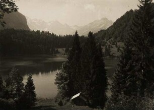 Oberstdorf. Ansicht des im Süden der Ortschaft gelegenen Freibergsee