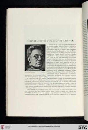 Schabblätter von Viktor Hammer