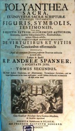 Polyanthea sacra : cum Auctario, 2. (1702)
