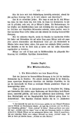 Neuntes Kapitel. Die Wiedertäufer
