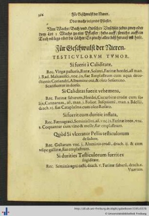 Für Geschwulst der Nieren.