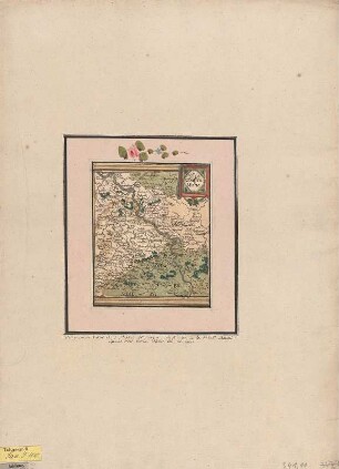 Karte vom Kreis Meißen, ca. 1:1 800 000, Kupferstich, 1602 : Misnia = Meissen = Misne. - [Ca. 1:1 800 000]. - [Ursellis] : [Cornelius Sutorius] , [1580 erschienen 1602]. - 1 Kt. : Kupferst. ; 13 x 14 cm