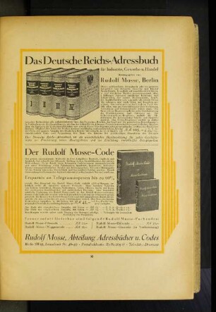 Der Rudolf Mosse-Code